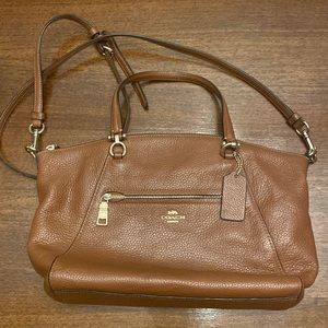 Coach light brown leather handbag.